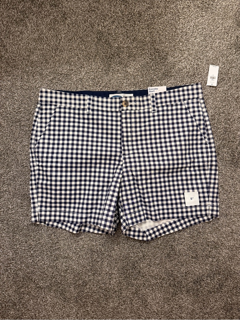 Old Navy Navy and White Gingham Shorts